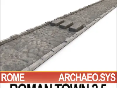 Roman Town Roads A 2 5 STL Printable 3D model