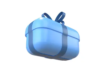 Giftbox v2 004 Low-poly 3D model