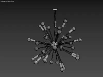Chandelier modern starburst 3D model