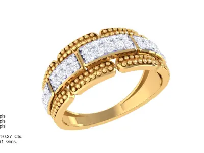  Women Ring MTL 3dm STL OBJ FBX Details 3D print model 78