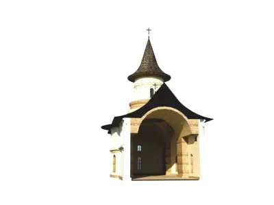 Romanian Orthodox Church - Chiajna Monastery - Reconstruction 3D model