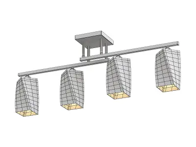 imexx four light ceiling fixture 3D model