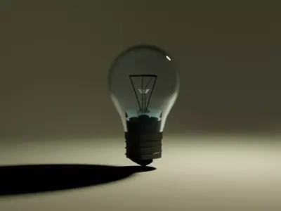 Light bulb 3D model