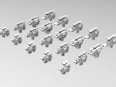 Deathvigil Weapons 3D print model