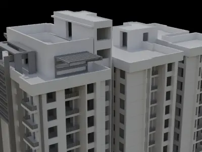 Residential Apartment Free 3D print model