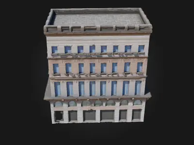 Cornerstone Illusion  A Surreal Urban Foundation 3D model