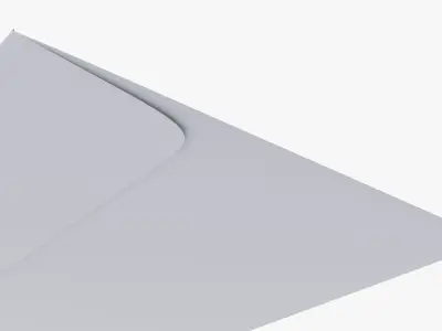 Envelope mockup 04 3D model