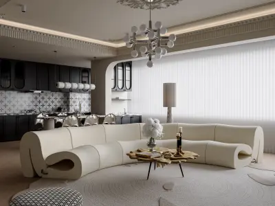 Apartment interior scenes        3D model 13