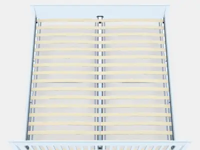 IDANAS Bed frame 24 Low-poly 3D model