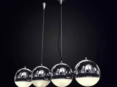 Modern Globe Ceiling Lamp 3D model