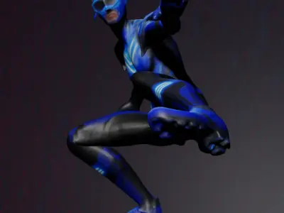 A high speed hero 3D model
