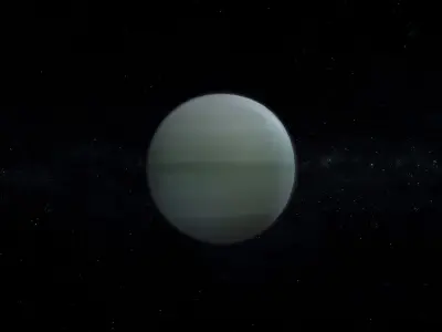 Gas Giant Alien Planet 06 Low-poly 3D model