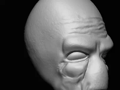 Duros Head Sculpt - Star Wars Action Figure - 3D Print File STL 3D print model