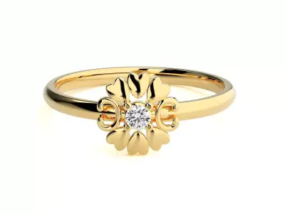 Women ring 3D print model 138