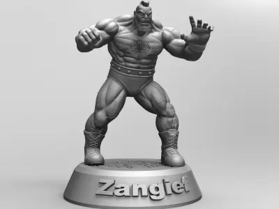 Street Fighter Zangief 3D print model
