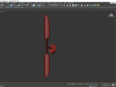 SEPARATE four brass wall sconces Low-poly 3D model