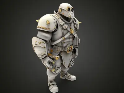 steampunk robotic 12 3D print model