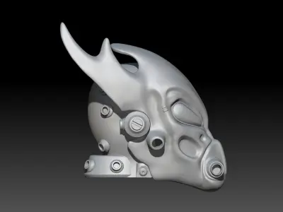 Fallout Tactics Helmet 3D print model