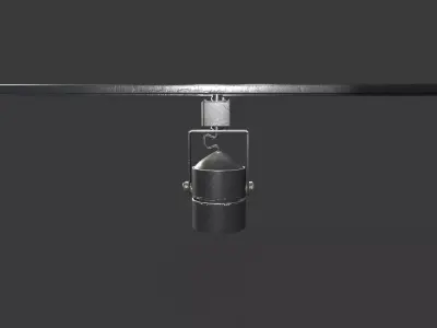 Light Low-poly 3D model
