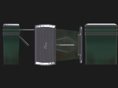 Stlized Perey Turnstile Low poly1024 texture pack Low-poly 3D model