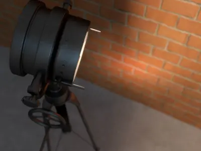 Industrial Lamp  Free 3D model