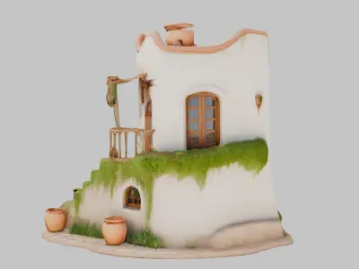 House Model Low-poly 3D model get