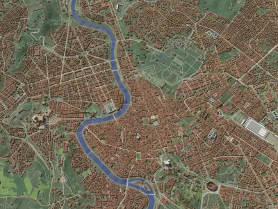 Rome Italy - city and urban 3D model