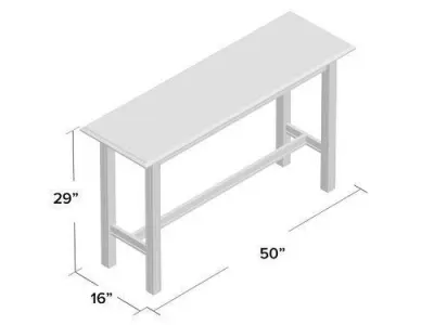 Chippendale Console Table 3D model