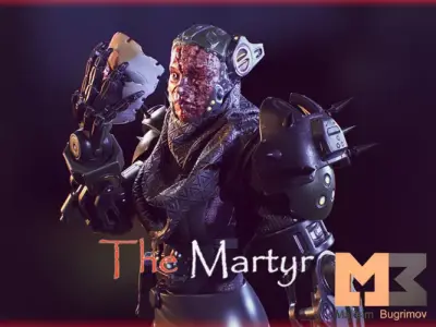 Sci-fi Character 07 Martyr Low-poly 3D model