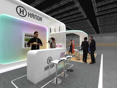 THE 9X9 MODERN EXHIBITION BOOTH 3D model