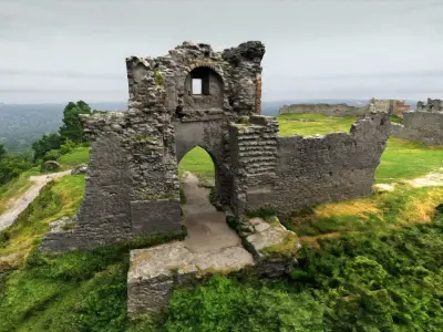 3D model - Ruins Castle Kremenets - Ukraine - usdz gltf fbx 3D model