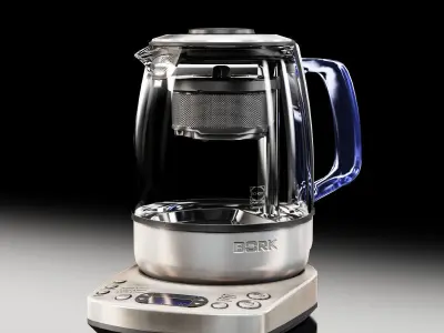 Bork K810 electric kettle Low-poly 3D model