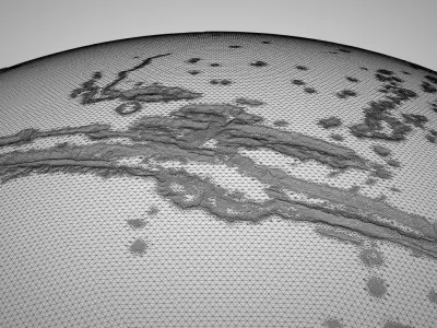 Mars - High Poly Sculpted Model 3D model