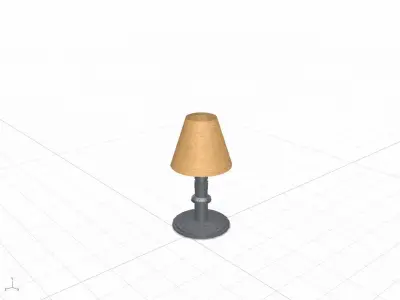 Table lamp  Free low-poly 3D model