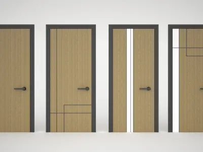 Classic Door 02 Free 3D model