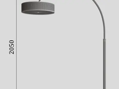 Floor lamp Azzardo Aruba  3D model