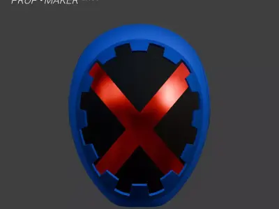 DIY Beyblade X Blader X Kamen X Helmet EVA Foam Template 3D model