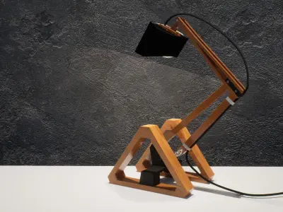 Futuristic Desk Lamp Free low-poly 3D model