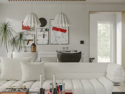 apartment interior scenes     3D model 30