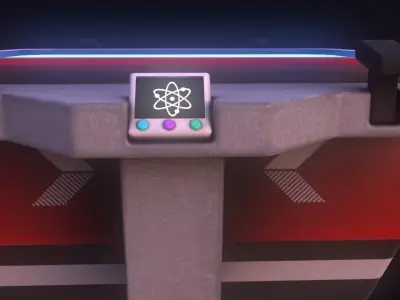 Stylize Desk Game Ready Low-poly 3D model