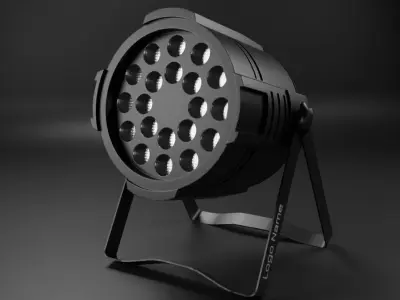 Par light Low-poly 3D model