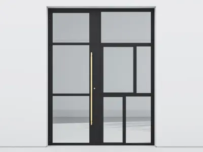 Aluminium door 299 3D model