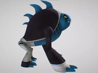 Arctiguana - DNA sample Of Polar Manzardill - Ben10 Omniverse Low-poly 3D model