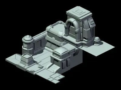 Machinery Distribution Factory - Building 32 3D model