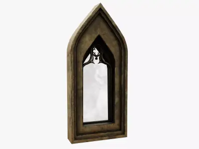 Medieval window Low-poly 3D model