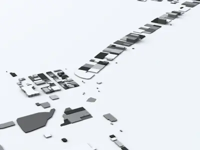 Gold Coast Streets and Buildings 3D model