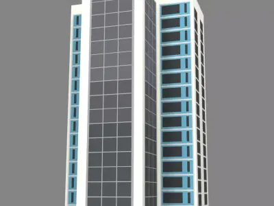 Building Pack Low poly 3D model