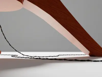 1950 Lamp Low-poly 3D model