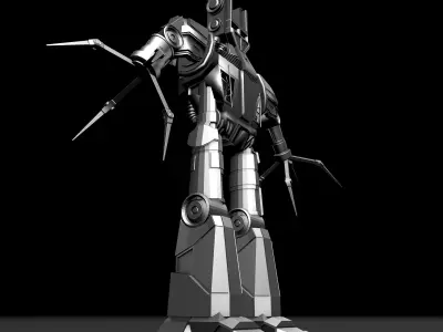 Robot sci-fi - sci-fi 3D model