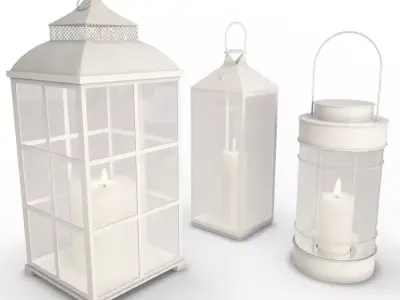 White Lantern 3D model